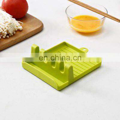 2022 Hot Sale Bpa Free Food Contact Safe Spoon Rests for Kitchen for Kitchen Accessories Lid and Spoon Ceramic With Drip Pad