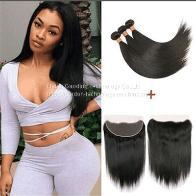 Straight Transparent Lace Human Hair Lace Closure Vendor