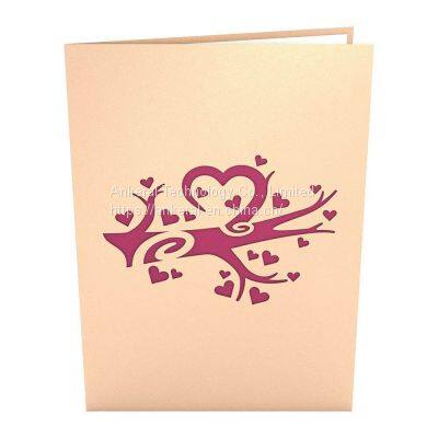 Heart Tree Valentine’s Day 3D Cards Customized Printing Best Quality China Wholesale Factory photo-3