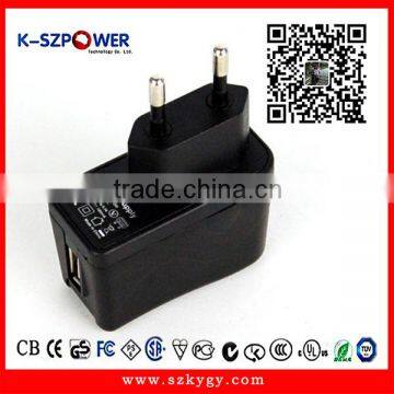 2016 F-series 6W K-120500 12v0.5a 5v1 6v1a ac dc Usb Power Adapter for Samsung Charger