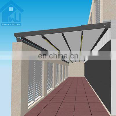 Outdoor Aluminum Folding Retractable Pergola Motorized Awning Retractable Roof