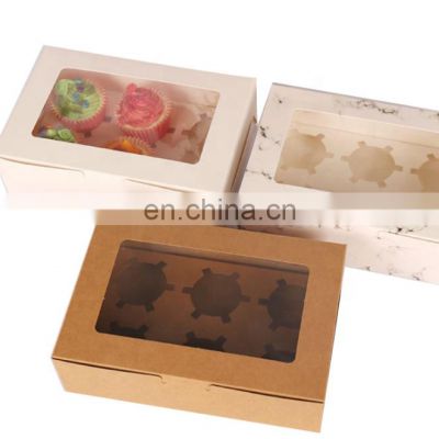 High Quality OEM Factory Custom Printing Food Grade Recycled Foldable Transparent Window Baked Packaging Paper Box