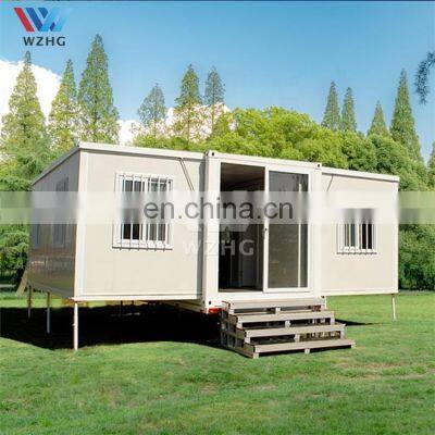 Luxury prefab steel villa maison pliable plancher bois mobile clinic flat pack container house