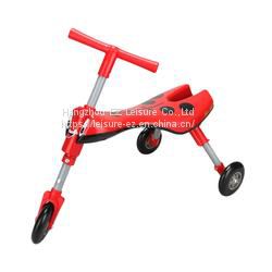 Foldable Safe 3 Wheels' Foot Scooter for Kids With Decorative Pattern