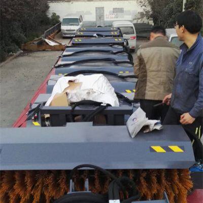 China angle sweeper mounted on skid steer loader,snow sweeper for wheel loader