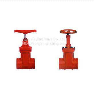 Z85X groove type elastic seat sealing gate valve