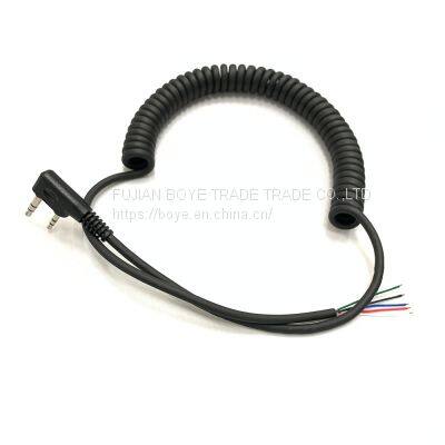 K style connector cable for Kenwood Baofeng 2 pins walkie talkie two way radio