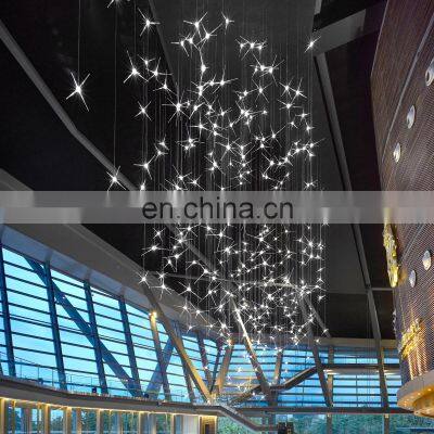 Modern Style Indoor Decoration Villa Hotel Lobby Chihuly Glass Led Chandelier Pendant Light