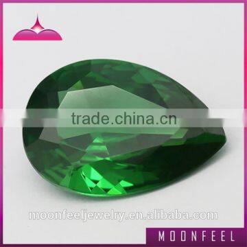 pear shape emerald green spinel gemstone for jewelry