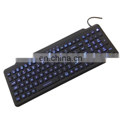 JH301B Hot Selling Specially Designed Rugged Waterproof Industrial Silicone Keyboard