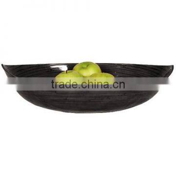 High quality best selling eco friendly Black Bamboo Canoe Bowl from Viet Nam