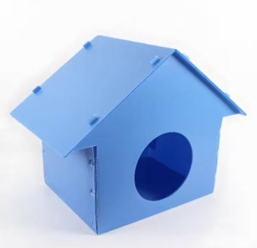 Durable Waterproof PP Coroplast Pet House – Lightweight Corrugated Plastic Box for Dogs & Cats photo-3