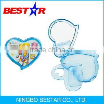 Plastic Pocket Mirror with comb