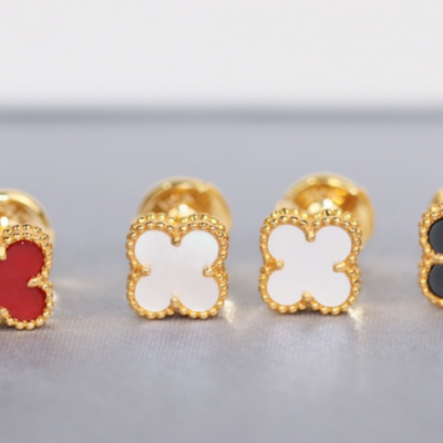 VCA 925pure Silver Four-leaf Clover Earrings photo-3