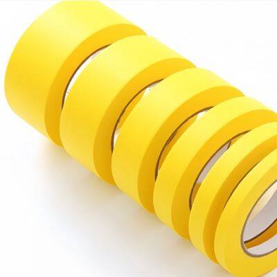 High Temperature Resistance Car Masking Paper Tape Jumbo Autobody Automotive Tape Crepe Paper Masking Tape for Painting Car