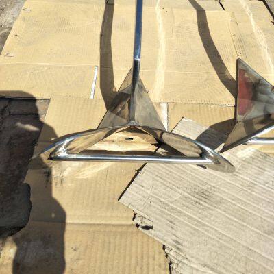Boat 316 Stainless Steel Marine Grade Delta-Style Anchor Heavy Duty Triangular Anchor Wing Style Triangle Anchor photo-4