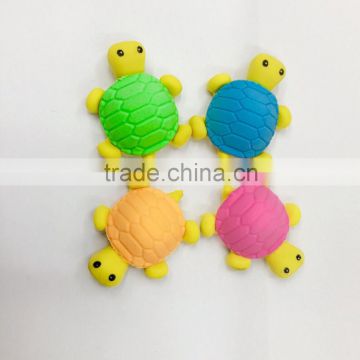 3D color injection turtle eraser factory manufacture