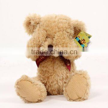 high quality plush teddy bear, plush teddy bear 12cm