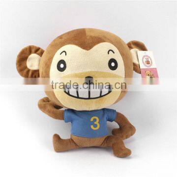 handmade nici monkey plush toy with T-shirt cloth