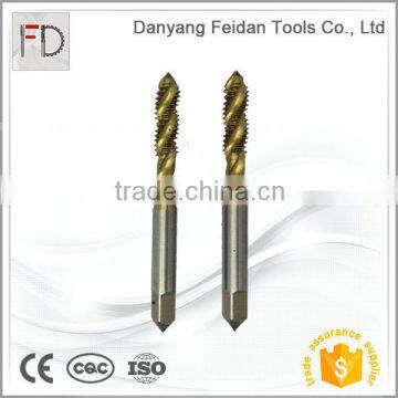 High Speed Steel BSW 1 / 4 Spiral Tap Type Spiral Threading Tool Inch