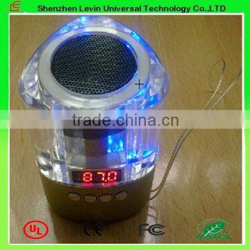 Aluminum Alloy TF Card Music Play Mini Crystal Bluetooth Speaker photo-3