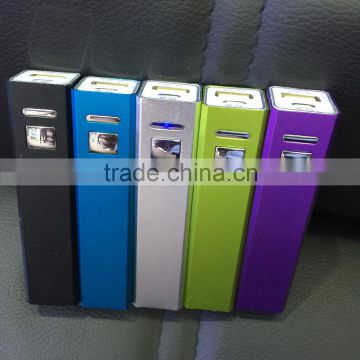 top selling colorful 2200mAh/2600mAh portable powerbank cheap price