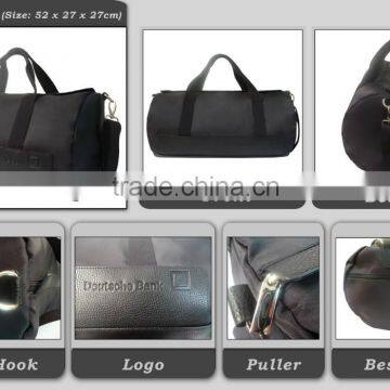 Hot sale special promotional high quality Sports Duffle luggage mens Travel Bag black nlyon factory price