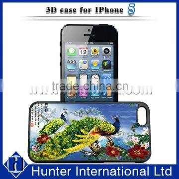 2016 Newest Hot Sale Peacock 3D Case For iPhone 5SE