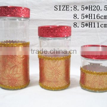 Factory supply sealing glass jar/caddy/storage tank