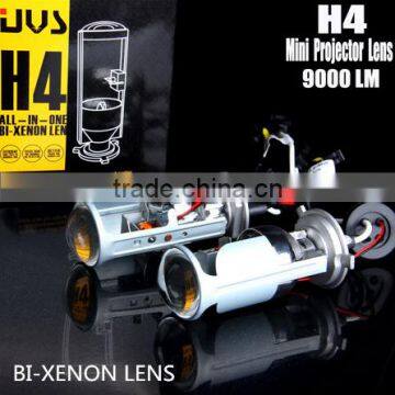 Price Chopper! 35W 12V H4 Bi-Xenon HID Projector Lens Light, 4500lm/9000lm H4 H/L HID Xenon Lamps car accessories