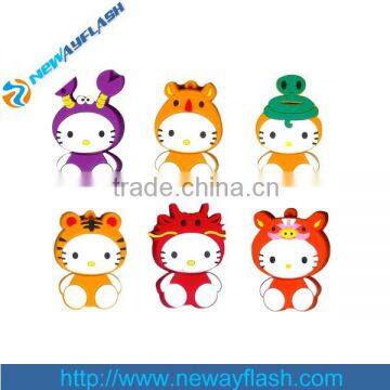 Cute cartoon cat shape usb flash drive