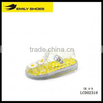 Kid's sunflower jelly glitter sandal