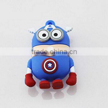 Hot selling PVC Minions pendrive 16gb cartoon                        
                                                Quality Choice