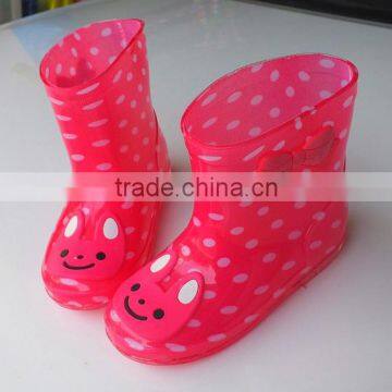 Cartoon Crystal Jelly Slip Children Rain Boot Transparent Pvc Children Boots photo-4