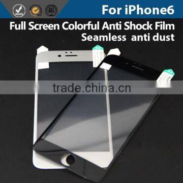 Perfect Fit full screen colorful Anti Shock Screen Protector for iphone 6