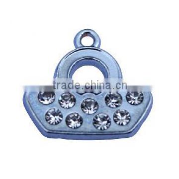 Handbag Purse Pendant Charm Wholesale Blue enamel bag charm pendant Fashion reusable bags pendant