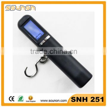 2016 hot selling travel accessory digital flashlight luggage scale