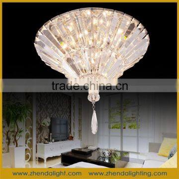 Customized fancy style upside down umbrella led crystal pendant light