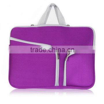 Double pocket case for macbook pro sleeve 11.6 /13.3 / 15.4 inches