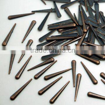 Needle Shape Hot Fix Alloy Studs Long Tear Drop in Gold Black Nickel Silver and Antic Brass photo-2