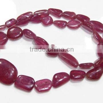 Super Finest Quality Natural Pink Ruby Tumble Shape Beads 6X9MM.-16X21MM Approx 16''Inch