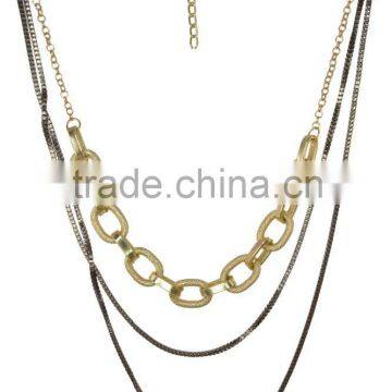 Layered Mulit Metal Strand/String Necklace photo-2