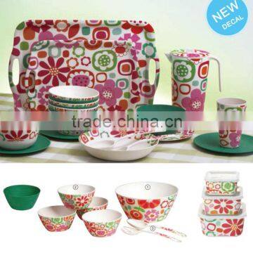 family products wholesale custom safety natural bamboo fibre biodegradable kitchenware dishes dinner set