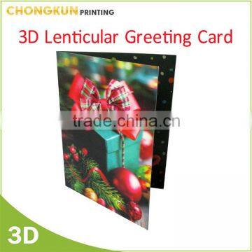 WenZhou Chongkun Supply 3D Lenticular Pritning greeting card pop up card 3d card