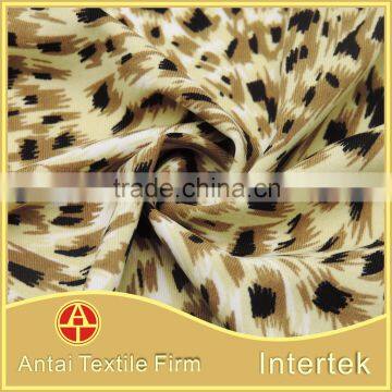 Classic little leopard print nylon spandex fabric for swimwear