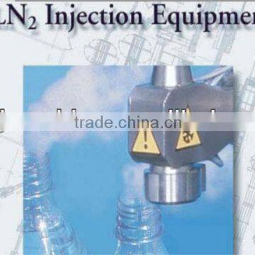 Nitrogen injector for juice cans