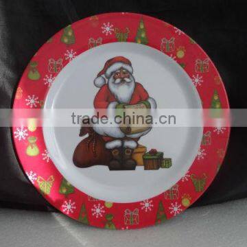 10 inch reusable plastic plates for christmas holiday