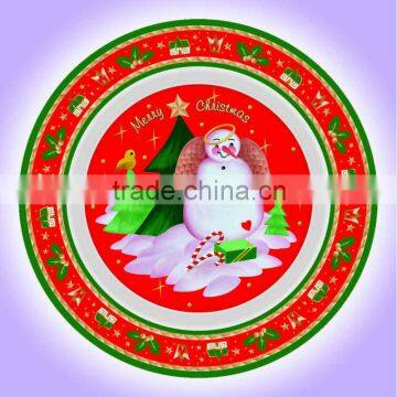 Christmas melamine dinner plates