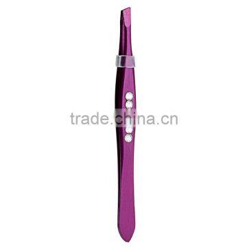 diamond decorated eyebrow tweezer