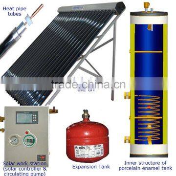 solar hot water tank: Split Pressurized solar water heater with single Heat Exchanger, SKI-SB